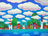 Spring around a town